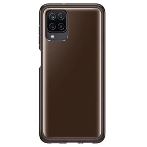 Husa de protectie telefon Samsung Soft Clear Cover pentru Samsung Galaxy A12, EF-QA125TBEGEU, Negru