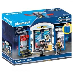 Jucarie Playmobil City Action, Cutie de joaca Statie de politie 70306