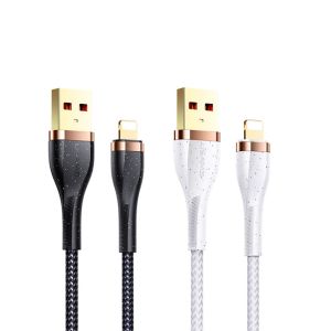 Cablu de date Lightning, Usams, U64, 1.2m, SJ487USB02, Alb