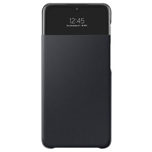 Husa de protectie telefon Samsung Smart S View Wallet Cover pentru Samsung Galaxy A32 4G, EF-EA325PBEGEE, Negru