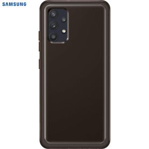 Husa de protectie telefon Samsung Soft Clear Cover pentru Samsung Galaxy A32, EF-QA325TBEGEU, Negru