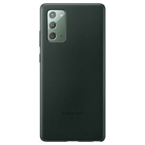Husa de protectie telefon Samsung Leather Cover pentru Samsung Galaxy Note 20, EF-VN980LGEGEU, Verde