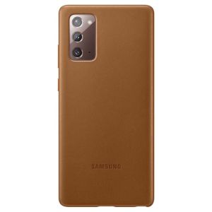 Husa de protectie telefon Samsung Leather Cover pentru Samsung Galaxy Note 20 Ultra, EF-VN985LAEGEU, Maro