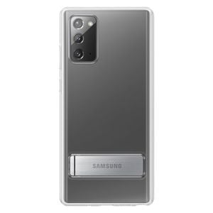 Husa de protectie telefon Samsung Clear Standing Cover pentru Galaxy Note20, EF-JN980CTEGEU, Transparent