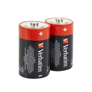 Baterii Verbatim, Alkaline, D, 2 Buc, 49923