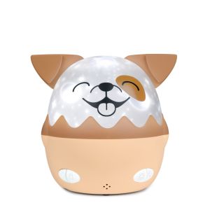 Bigben Kids Brown Dog Shape Night Light With 360º Projection With Wireless Music