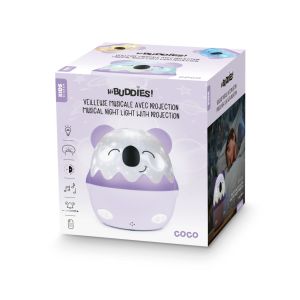Bigben Kids Violet Koala Night Light With 360º Projection With Wireless Music