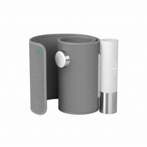 Tensiometru Withings Blood Pressure Monitor Core cu sincronizare Wifi, Ecran LED, ECG sensor, Stetoscop Digital, Gri
