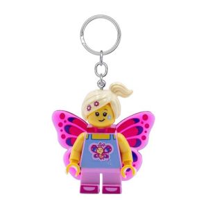 LEGO Lampi si brelocuri cu LED: Breloc LEGO Iconic cu LED - Fata Fluture