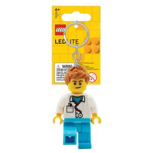 LEGO Lampi si brelocuri cu LED: Breloc LEGO Iconic cu LED - Barbat Doctor