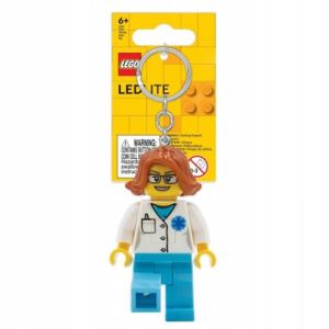 LEGO Lampi si brelocuri cu LED: Breloc LEGO Iconic cu LED - Femeie Doctor