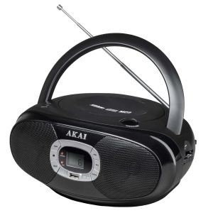 Microsistem audio AKAI BM004A-614, CD-Player, Radio, USB, 2x1W, Multicolor