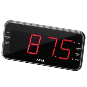 Radio cu ceas Akai, ACR-3899, Aux-In, USB, 1A Charger, Negru