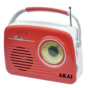 Radio Akai APR-11R, USB, SD card, Rosu