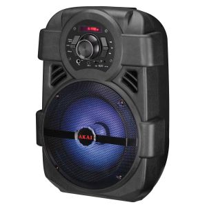 Boxa portabila Akai, Compact 1.0, Rms Micro Sd Card, Microfon Cu Fir, Bluetooth, Conector Bluetooth, Usb, Negru, "Abts-808L"
