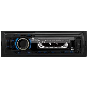 Player auto multi-media AKAI CA016A-9008U cu operare prin aplicatie, Bluetooth, Radio FM, TF card, 1 x USB functie incarcare, 1 x functie redare audio, afisaj LED, conector ISO, Negru