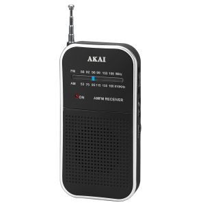 Radio portabil Akai APR-350, AM/FM, Negru