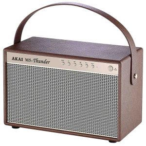 Boxa portabila activa Akai M5-THUNDER, Bluetooth 5.0, Tweeter Dome, autonomie 12 ore, Maro
