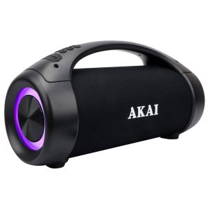 Boxa portabila AKAI ABTS-55, Bluetooth, USB, radio, 20 W, IPX5, Negru