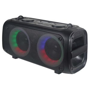 Boxa portabila activa Akai ABTS-45, 20 W, Radio FM, Bluetooth 5.0, efect de lumini, Negru