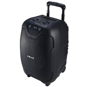 Boxa portabila Akai ABTS-X10 Plus, 50 W, Bluetooth, USB, FM Radio, Microfon inclus, Negru