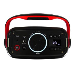 Boxa portabila Akai ABTS-K5, 30W, Bluetooth, AM/FM Radio, Lumini LED, Negru