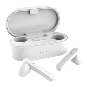 Casti In-Ear AKAI BTE-J10W, True Wireless, Bluetooth, Alb