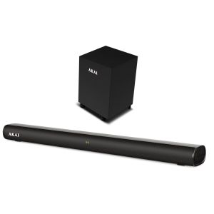 Soundbar Akai 2.1, 80 W, USB, Bluetooth, Negru
