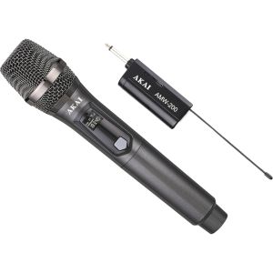Microfon Wireless AKAI AMW-200, Transmisie Audio Digitala, Negru