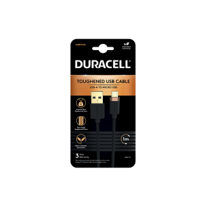 Cablu Duracell USB-A to Micro USB 1m Negru