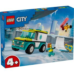 LEGO City: Ambulanta de urgenta si snowboarder