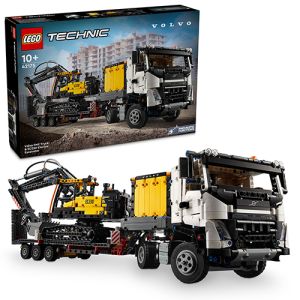LEGO Technic: Camionul FMX si excavatorul electric EC230 de la Volvo