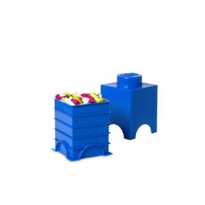 LEGO Cutii depozitare: Cutie depozitare LEGO 1 albastru inchis