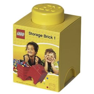 LEGO Cutii depozitare: Cutie depozitare LEGO 1 galben