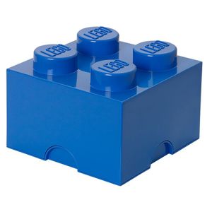 LEGO Cutii depozitare: Cutie depozitare LEGO 2x2 albastru inchis