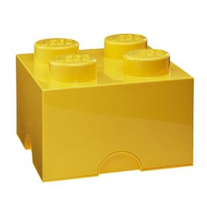 LEGO Cutii depozitare: Cutie depozitare LEGO 4 galben