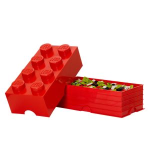 LEGO Cutii depozitare: Cutie depozitare LEGO 2x4 rosu