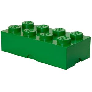 LEGO Cutii depozitare: Cutie depozitare LEGO 2x4 verde inchis