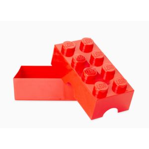LEGO Recipiente alimentare: Cutie LEGO pentru sandwich rosu