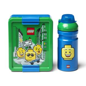 LEGO Recipiente alimentare: Set pentru pranz LEGO Iconic albastru-verde