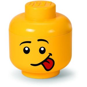LEGO Cutii depozitare: Cutie depozitare S cap minifigurina LEGO - Silly