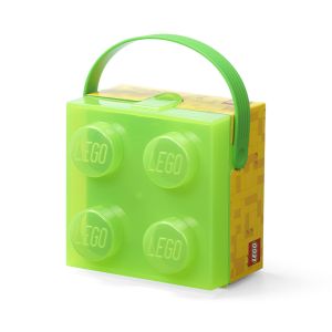 LEGO Recipiente alimentare: Cutie LEGO 2x2 - verde transparent