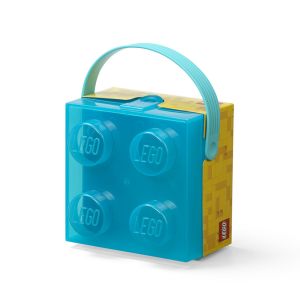 LEGO Recipiente alimentare: Cutie LEGO 2x2 - albastru transparent