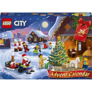 LEGO® City: Calendar de Craciun LEGO ÄŹ»ĹĽCity, 287 piese, Multicolor, 60352, Multicolor 