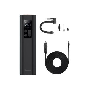 Compresor auto electric Baseus Super Mini, afisaj LED, Negru