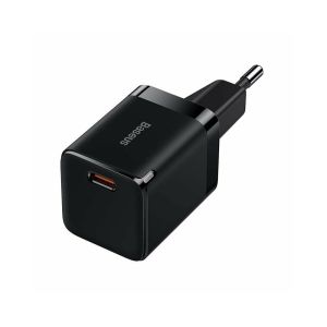 Incarcator retea Baseus GaN3, 30W, USB-C, 30W, Fast Charge, Negru