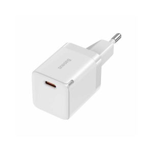 Incarcator retea Baseus GaN3, 30W, USB-C, 30W, Fast Charge, Alb