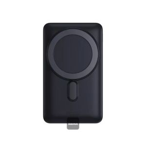 Baterie externa Baseus Magnetic Bracket, 10000mAh, 20W, Incarcare rapida, wireless, USB-C, cablu USB-C la USB-C inclus, Albastru
