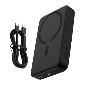 Baterie externa Baseus Magnetic Mini, 10000 mAh, 30W, Wireless Fast Charge, Negru