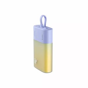Baterie externa Baseus Popsicle 5200 mAh, 20W, USB-C, cablu incorporat, Violet